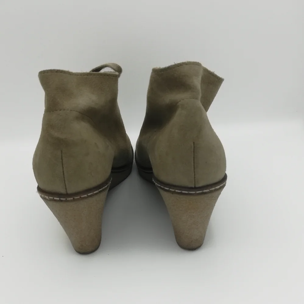 J Crew MacAlister Wedge Ankle Boots Lace Up